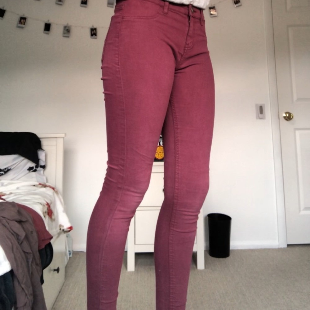 Maroon Pants